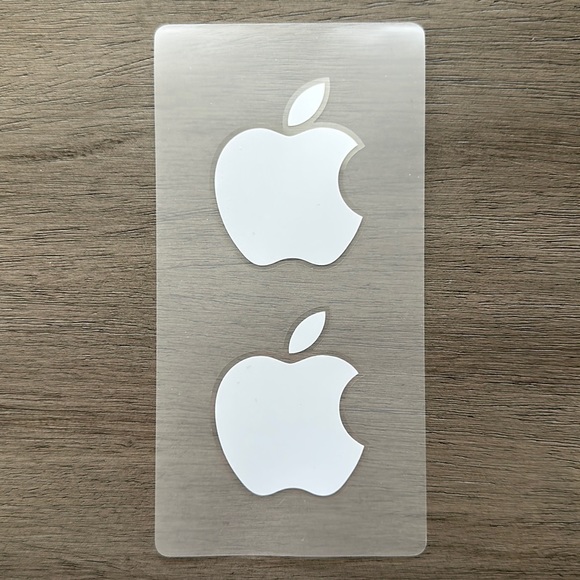 *Authentic* Apple Logo Decal Stickers - Set of 2 - Picture 1 of 1